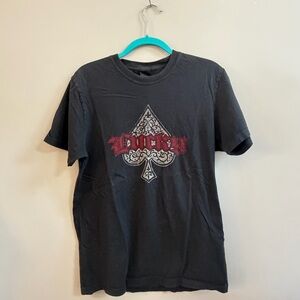 Vintage Lucky Brand Relaxed Fit Spade Logo T-Shirt Graphic Tee Short Sleeve Top